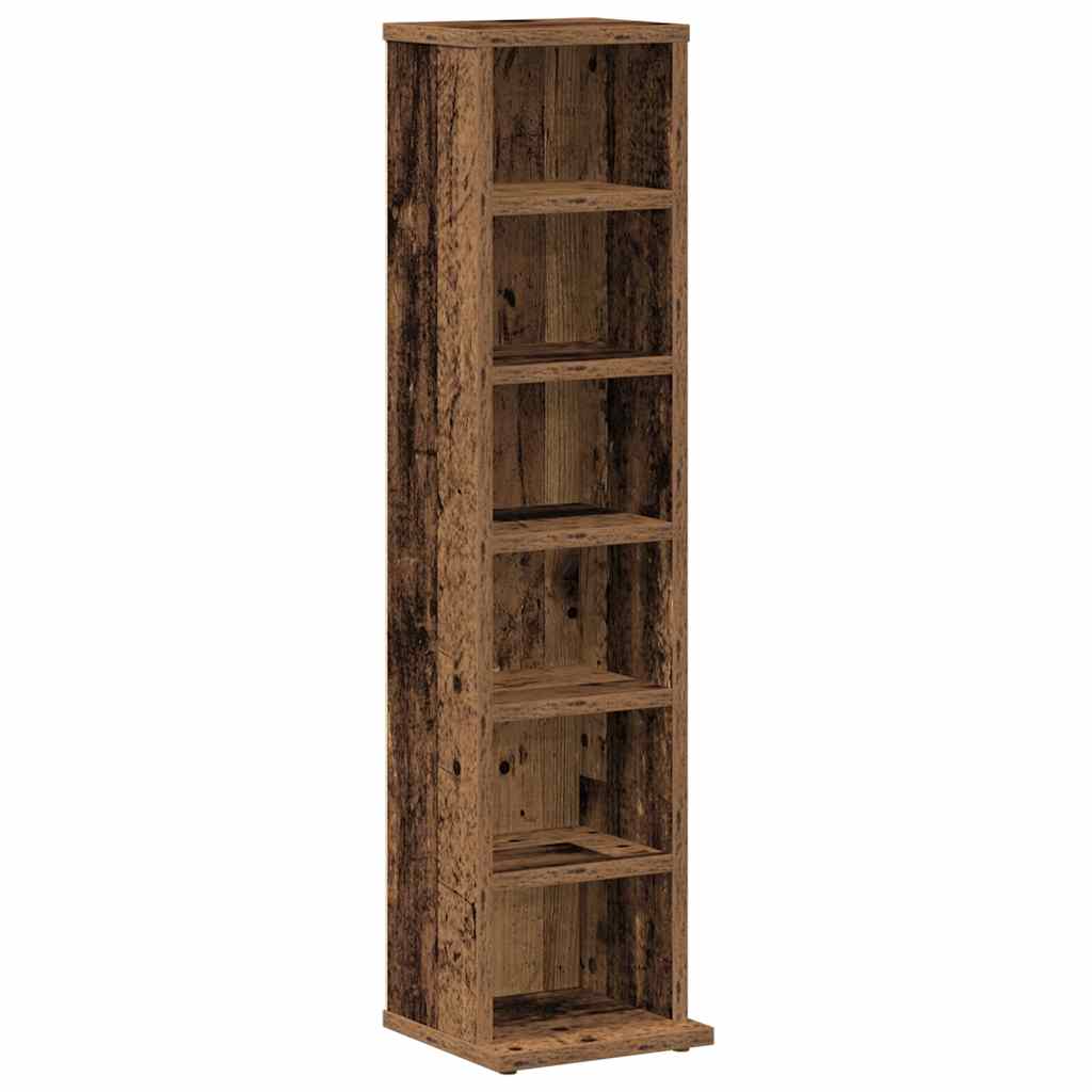 CD-Schrank Weiß 21x20x88 cm Holzwerkstoff