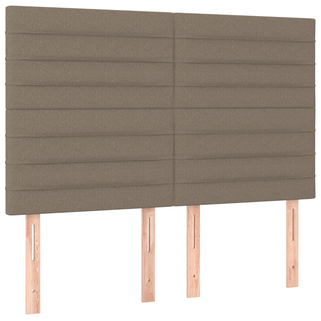 Kopfteil Hellgrau 80x5x118/128 cm Stoff