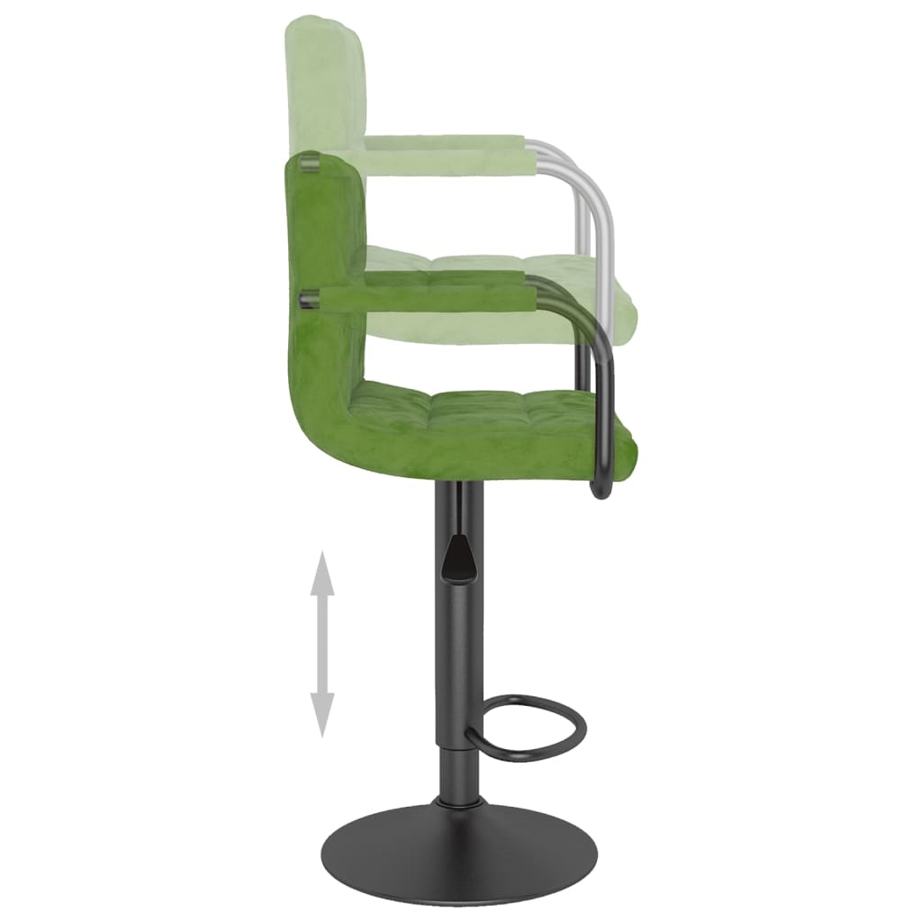 Barhocker 2 Stk. Blau Samt