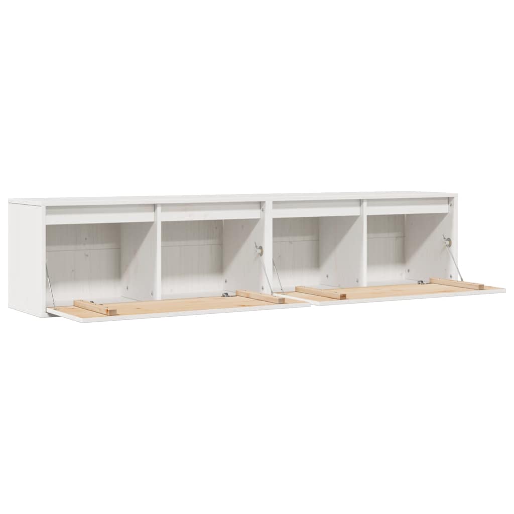 Wandschrank 80x30x35 cm Massivholz Kiefer