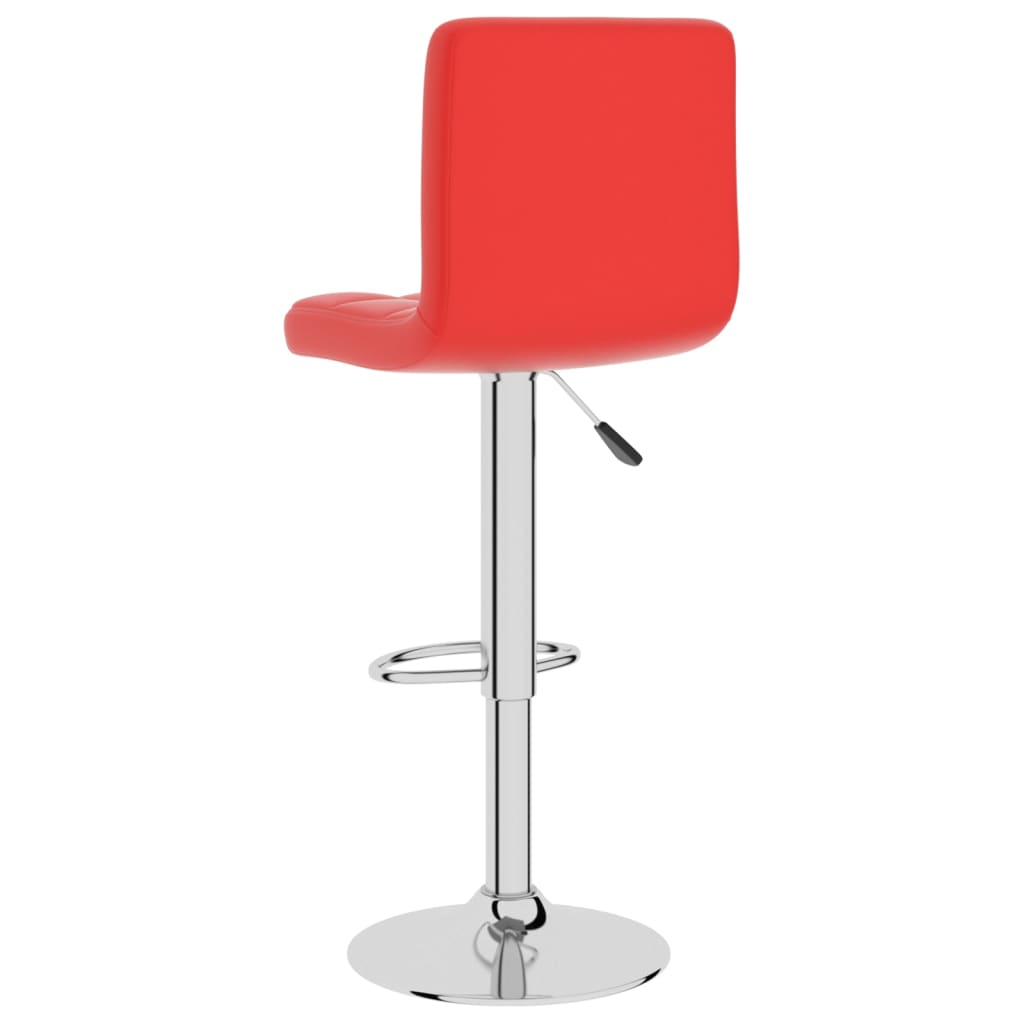 Barhocker 2 Stk. Weinrot Kunstleder