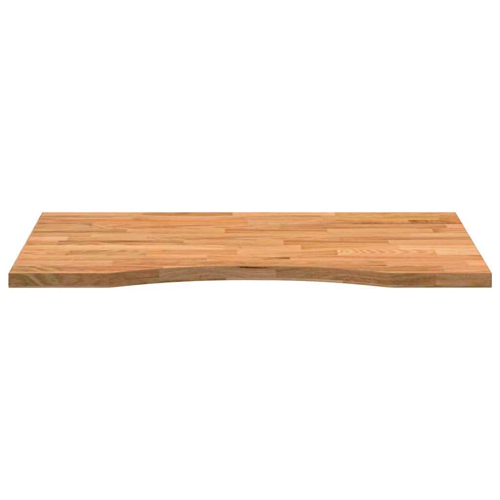 Schreibtischplatte Unbehandelt 80x50x2,5 cm Massivholz Eiche