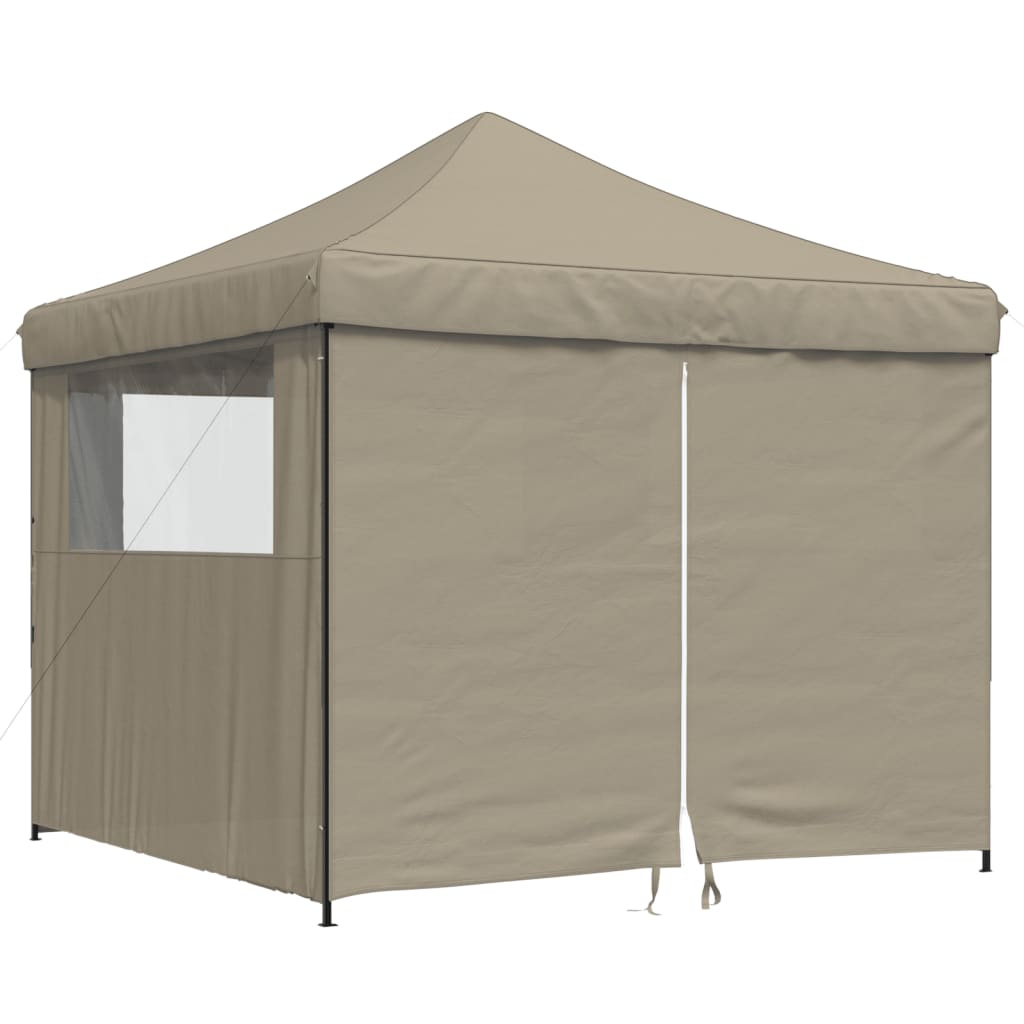 Partyzelt Faltbar Pop-Up Schwarz 292x292x315 cm