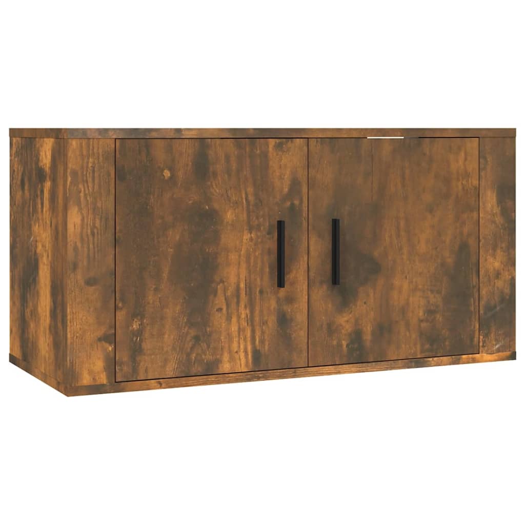 4-tlg. TV-Schrank-Set Hochglanz-Weiß Holzwerkstoff