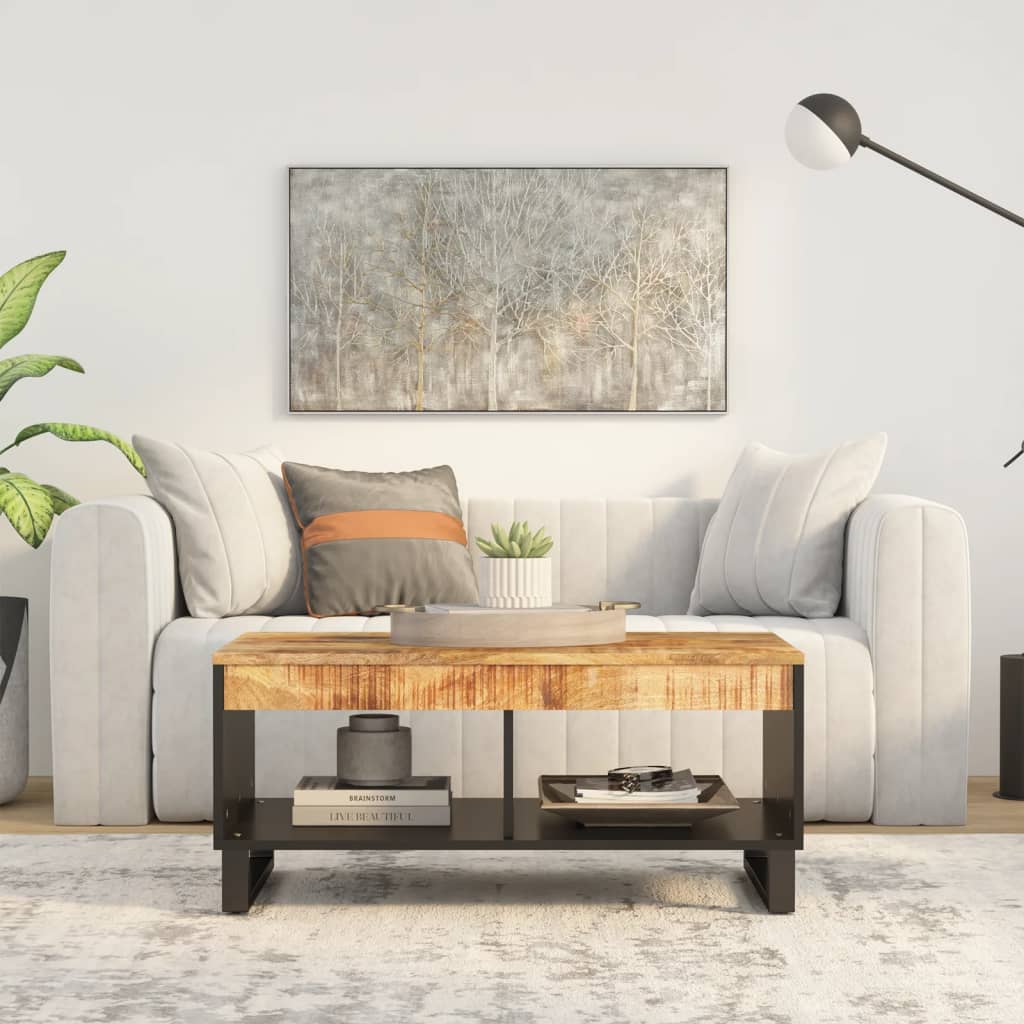 Couchtisch 60x50x35 cm Altholz Massiv
