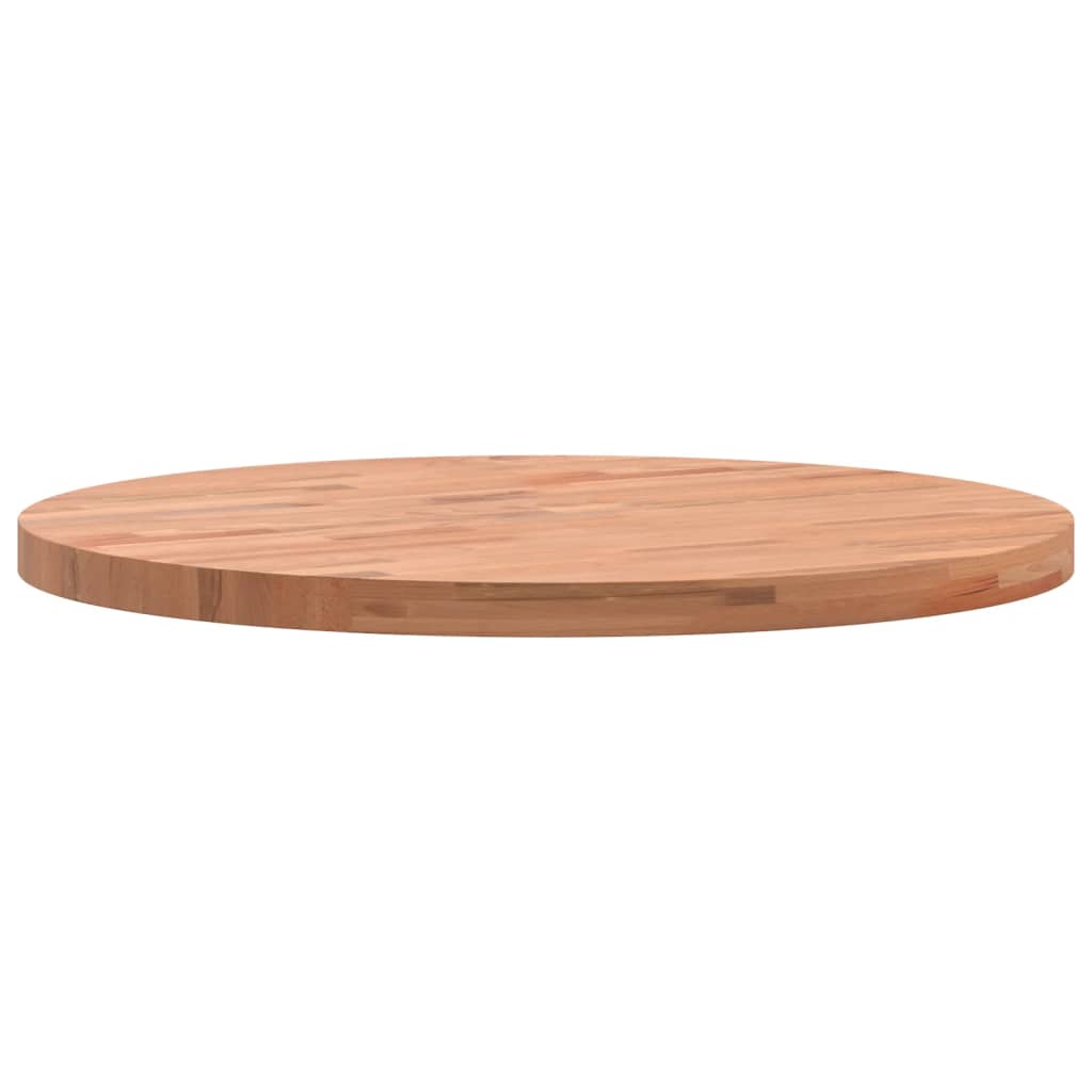 Tischplatte Ø30x1,5 cm Rund Massivholz Buche