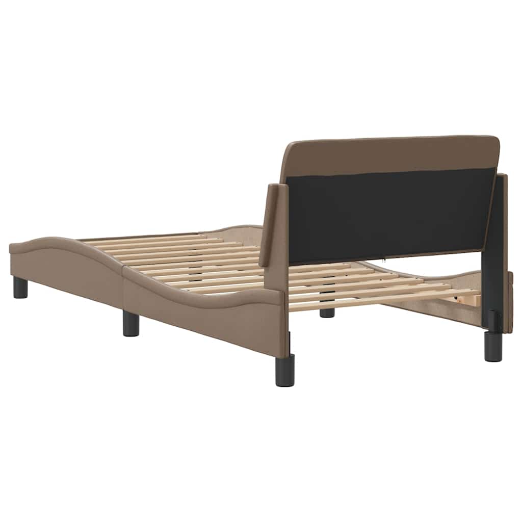Bettgestell "Dover" Schwarz 80x200 cm Kunstleder