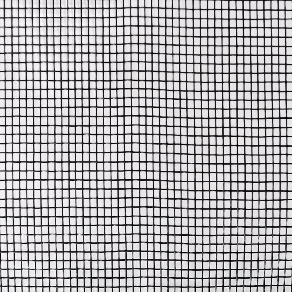 Fiberglas Mesh-Rolle Insektenschutzgitter Tür/Fenster 100 x 500 cm schwarz