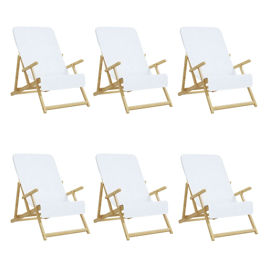 Strandtücher 4 Stk. Weiß 60x135 cm Stoff 400 GSM