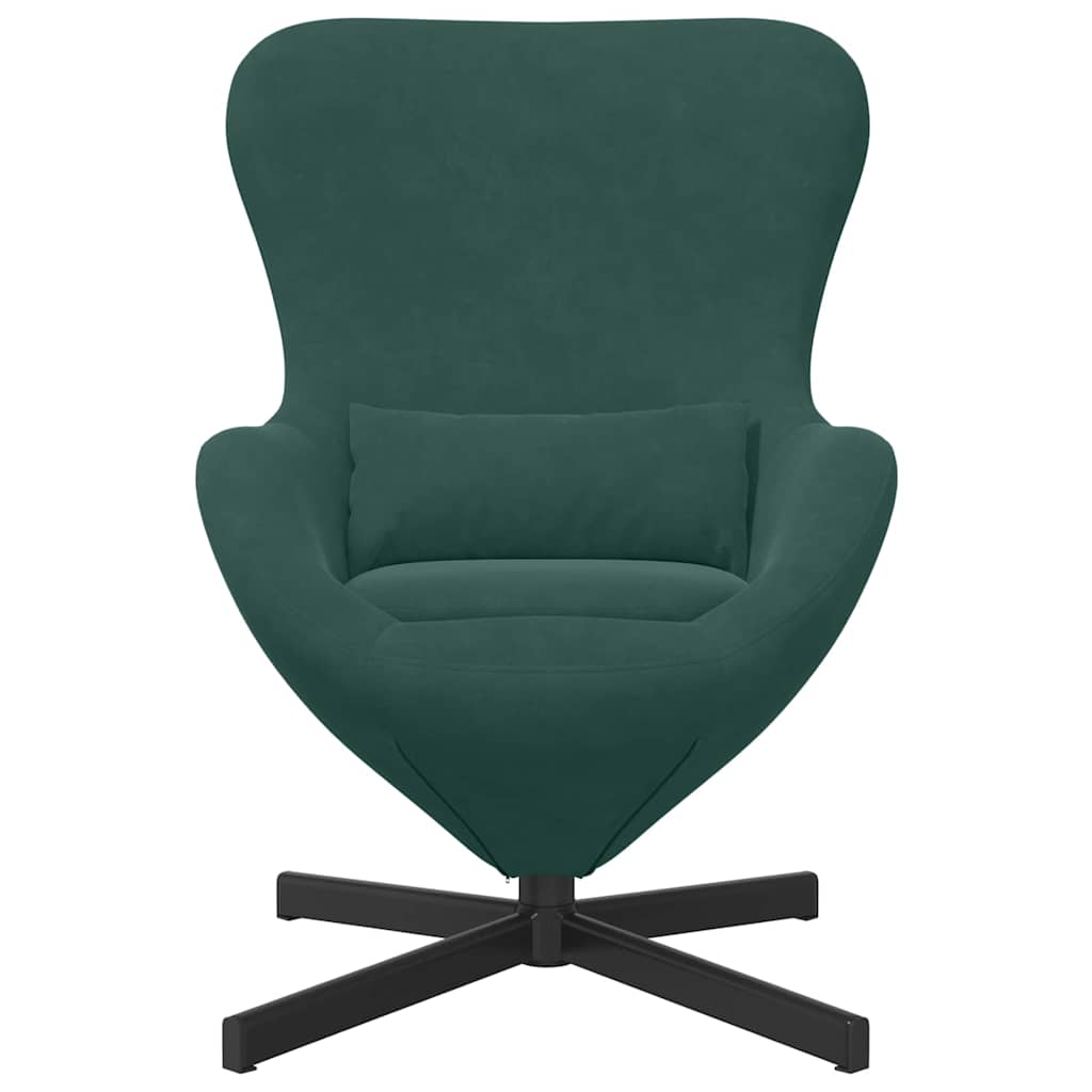 Eiersessel Blau 63 x 73 x 90 cm Samt