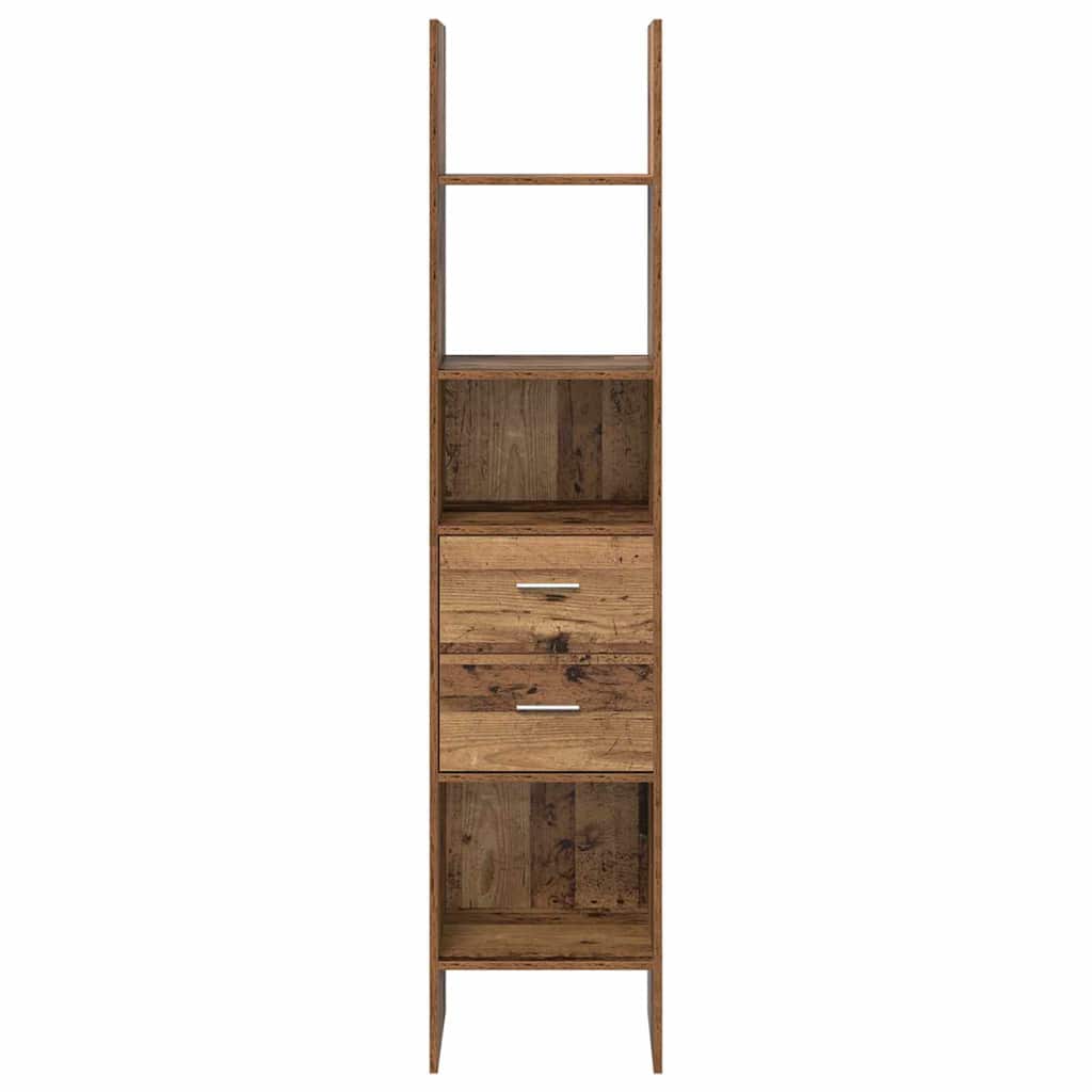 Bücherregal Weiß 40x35x180 cm Holzwerkstoff