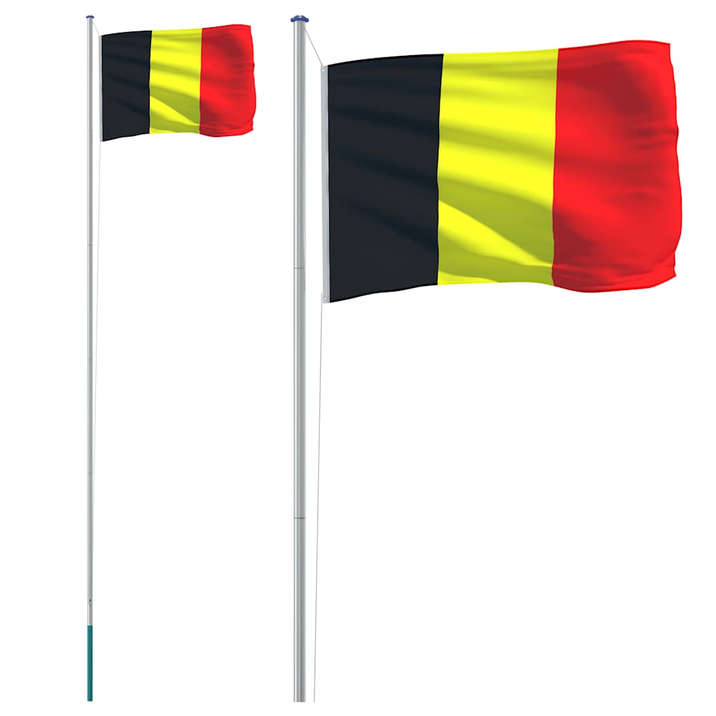 Fahnenmast Teilbar Silbern 6,08 m Aluminium