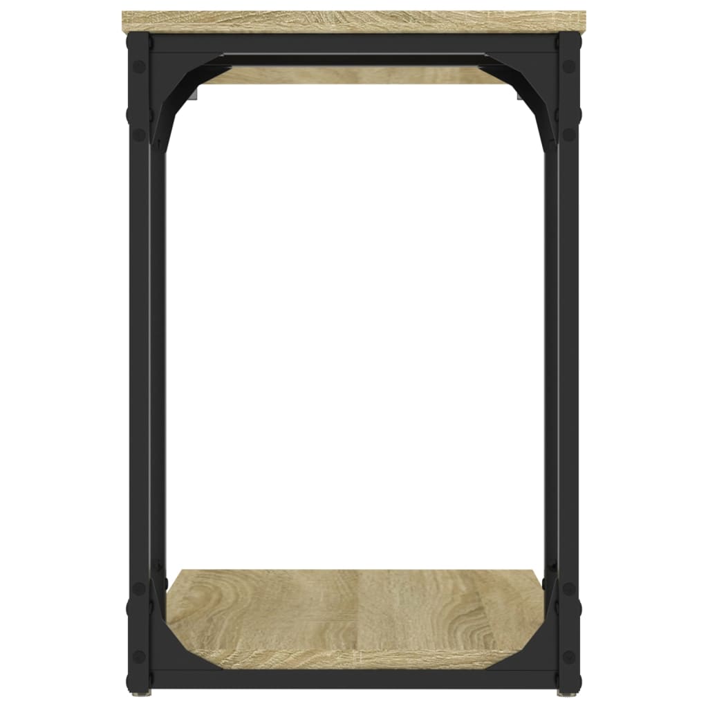 Beistelltisch Schwarz 50x35x52 cm Holzwerkstoff