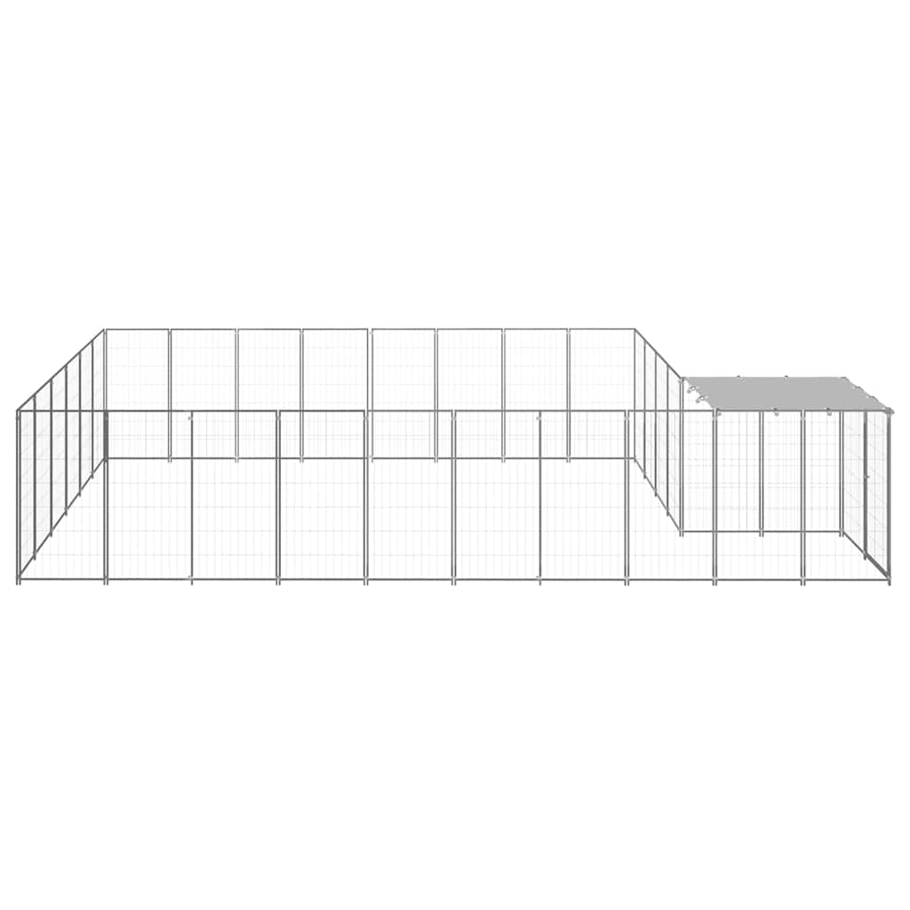 Hundezwinger Schwarz 4,84 m² Stahl