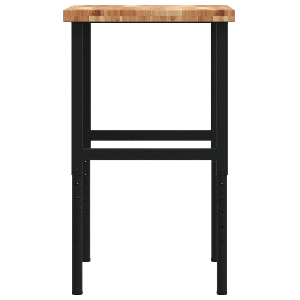 Werkbank 80x60x(73-99,5) cm Massivholz Akazie Rechteckig