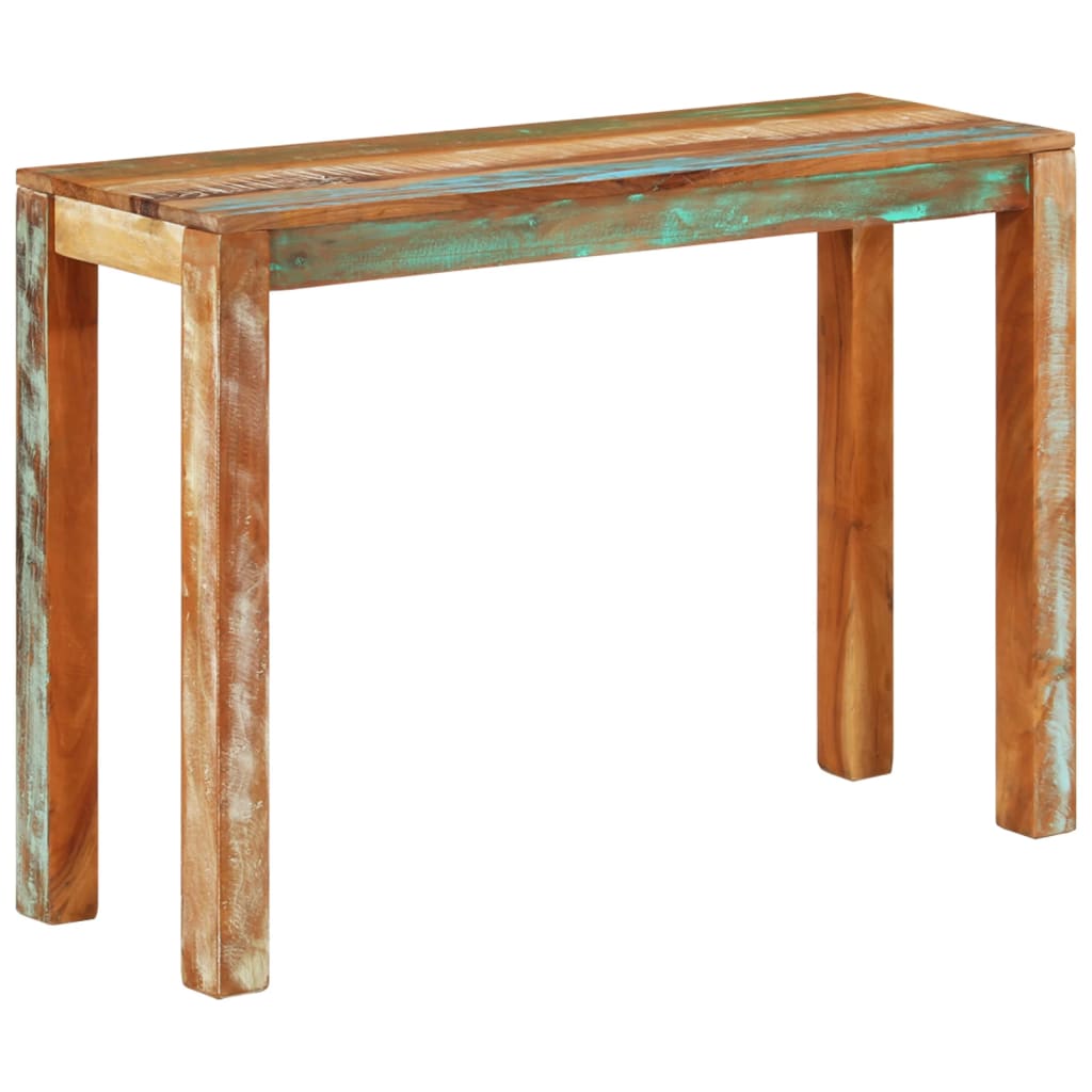 Konsolentisch 110x35x76 cm Raues Mangoholz