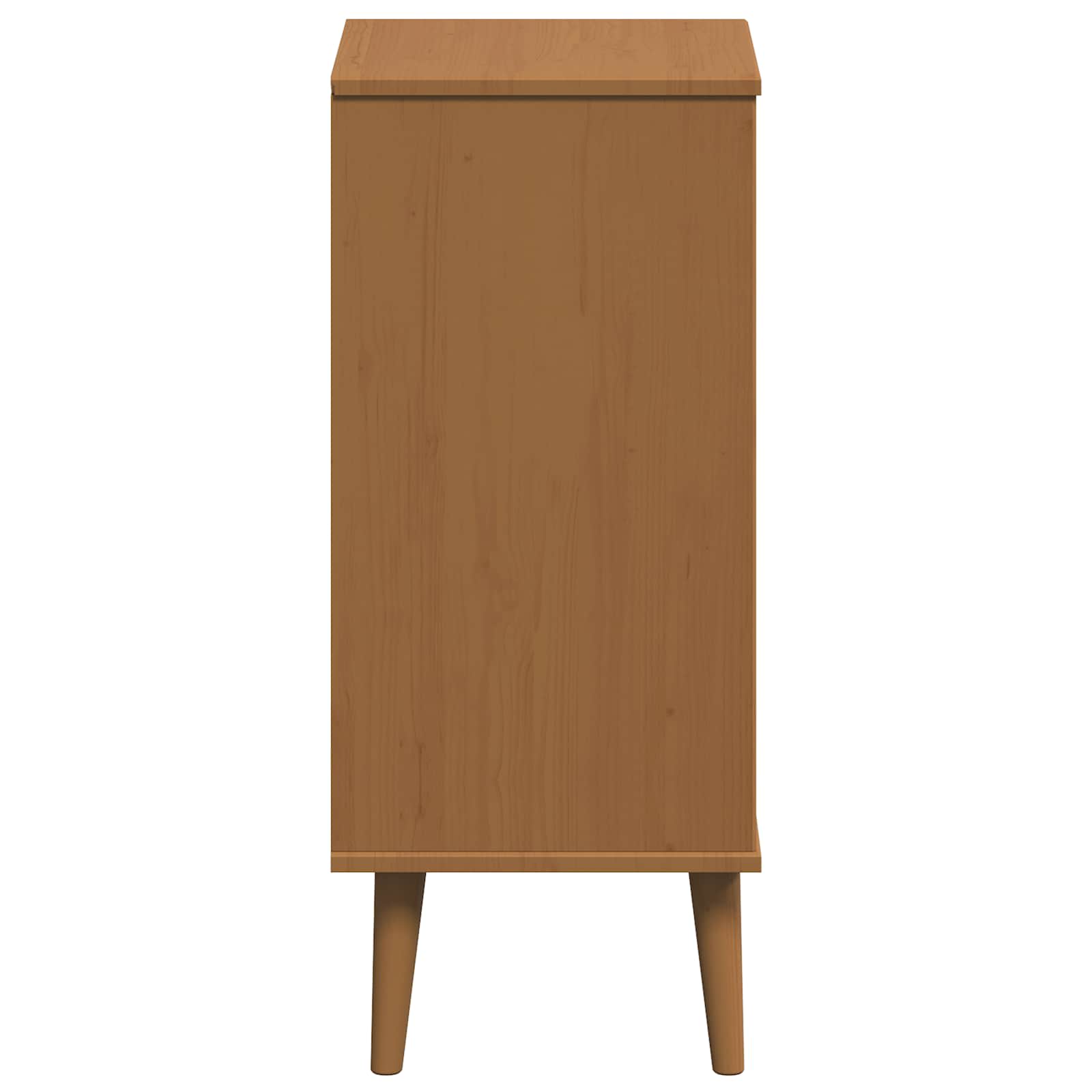 Schubladenschrank MOLDE Weiß 40x35x82 cm Massivholz Kiefer