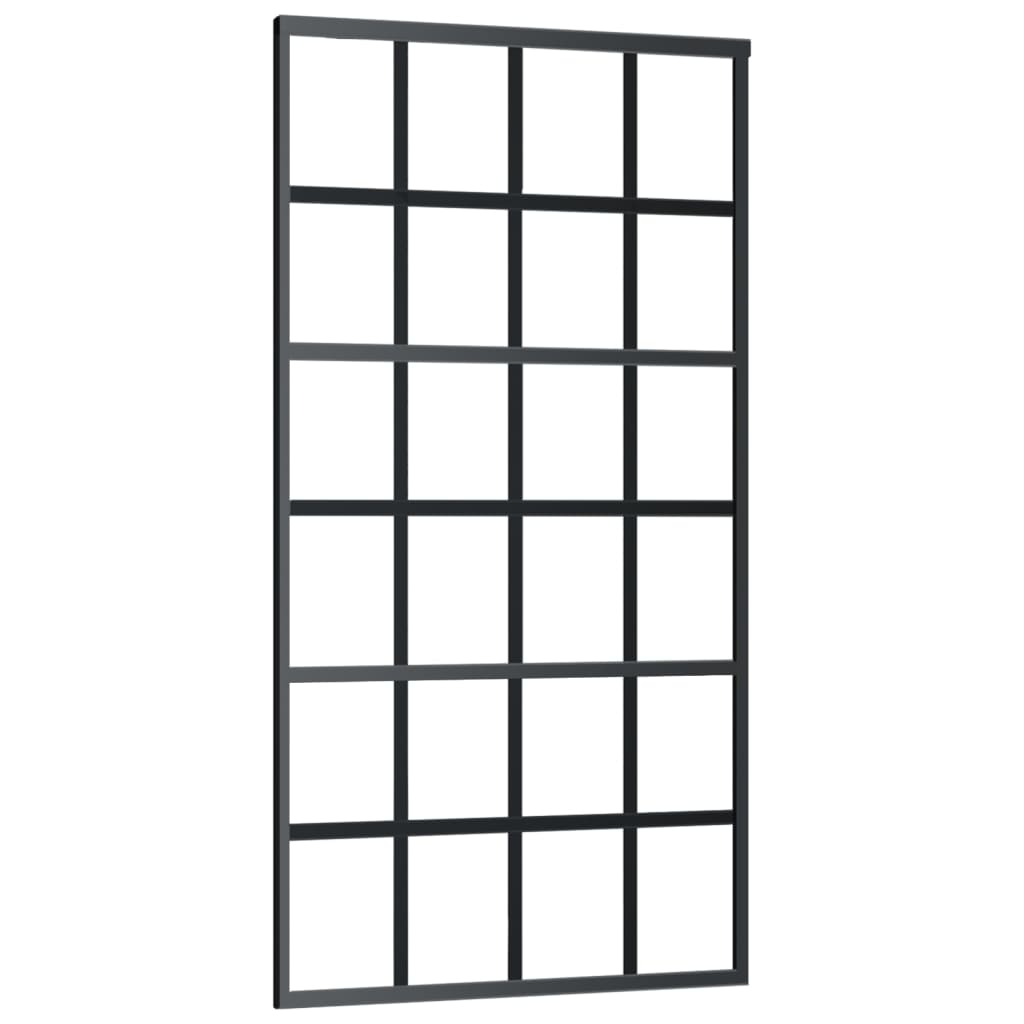 Schiebetür mit Beschlag ESG-Glas & Aluminium 76x205 cm