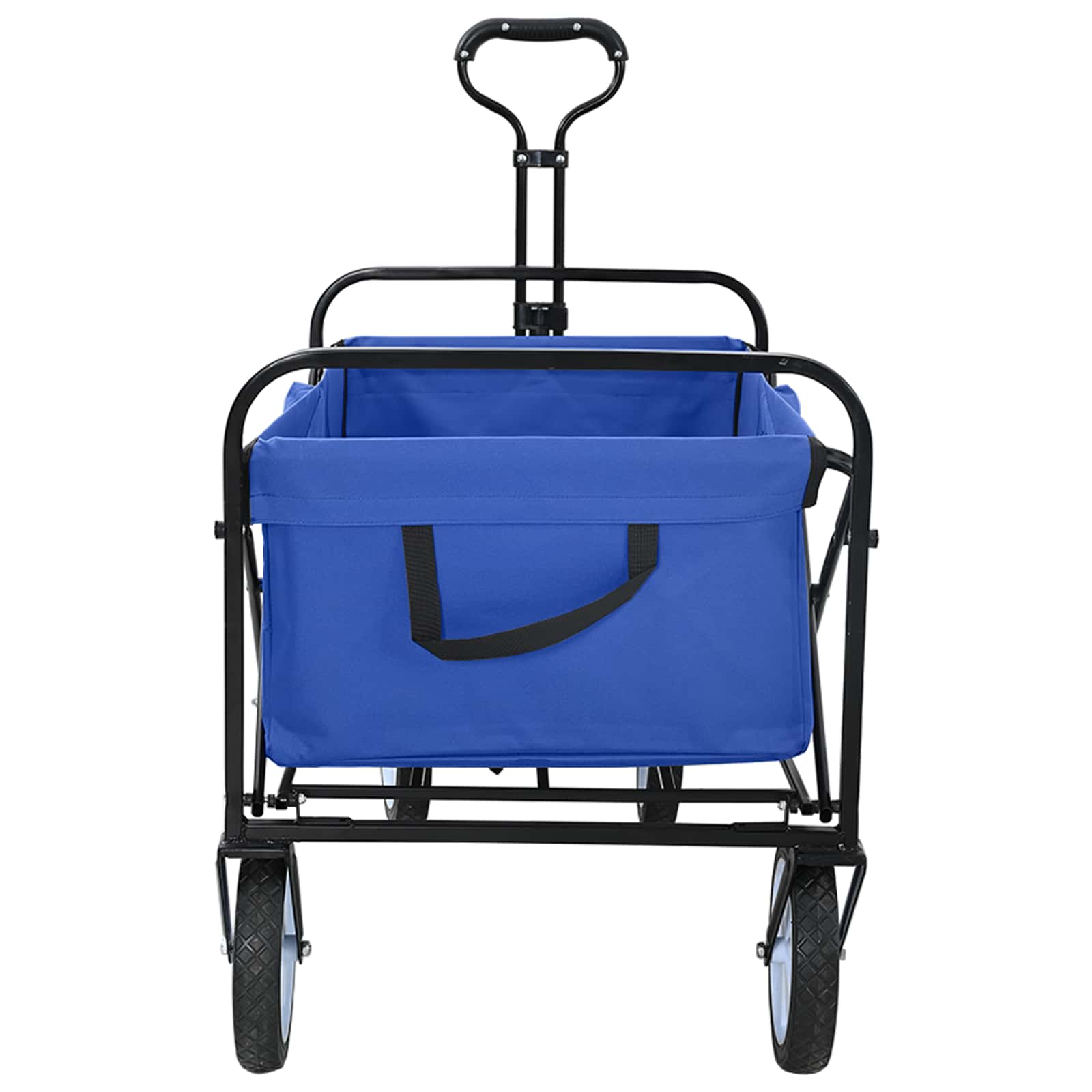 Klapp-Handwagen Grau 94 x 53 x 99 cm Oxford-Stoff