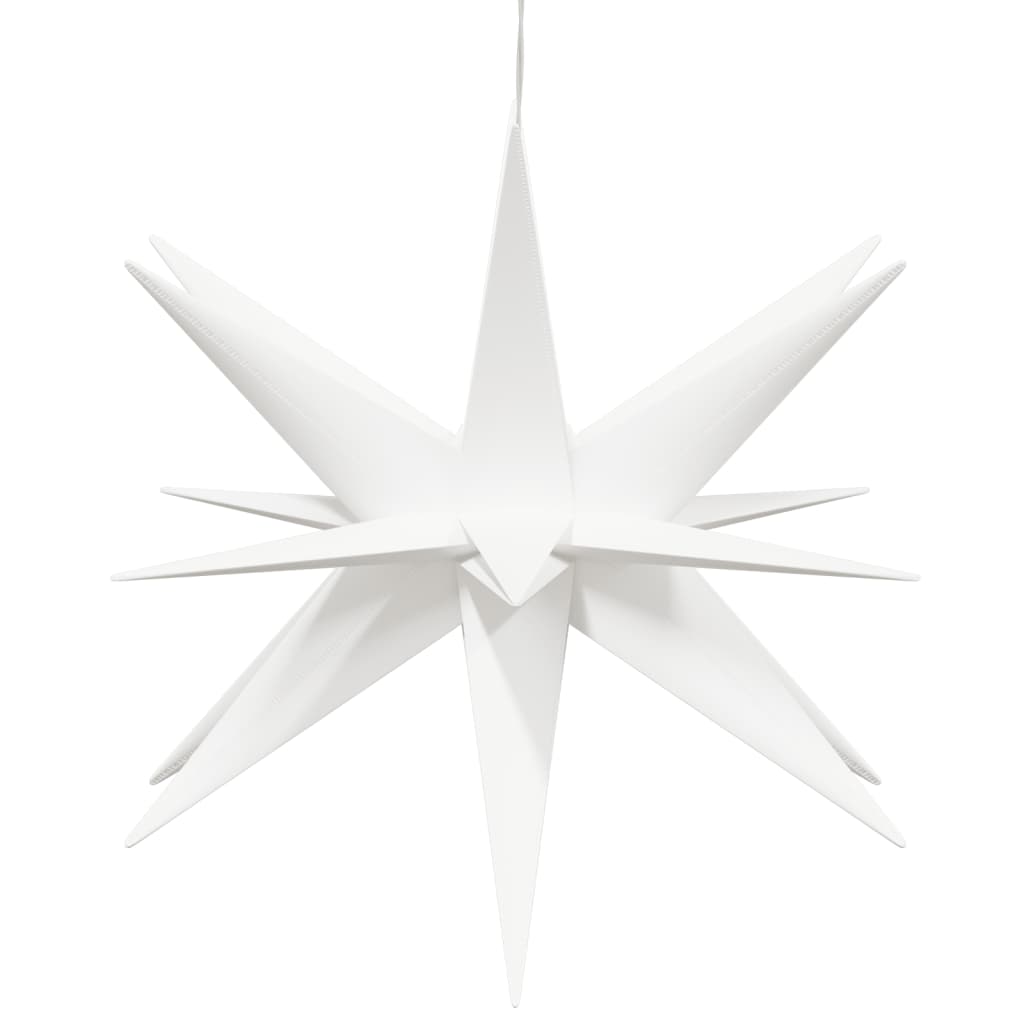 LED-Weihnachtssterne 3 Stk. Faltbar Weiß 57 cm