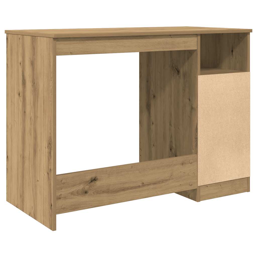 Schreibtisch mit Schubladen Weiß 102x50x76 cm Holzwerkstoff