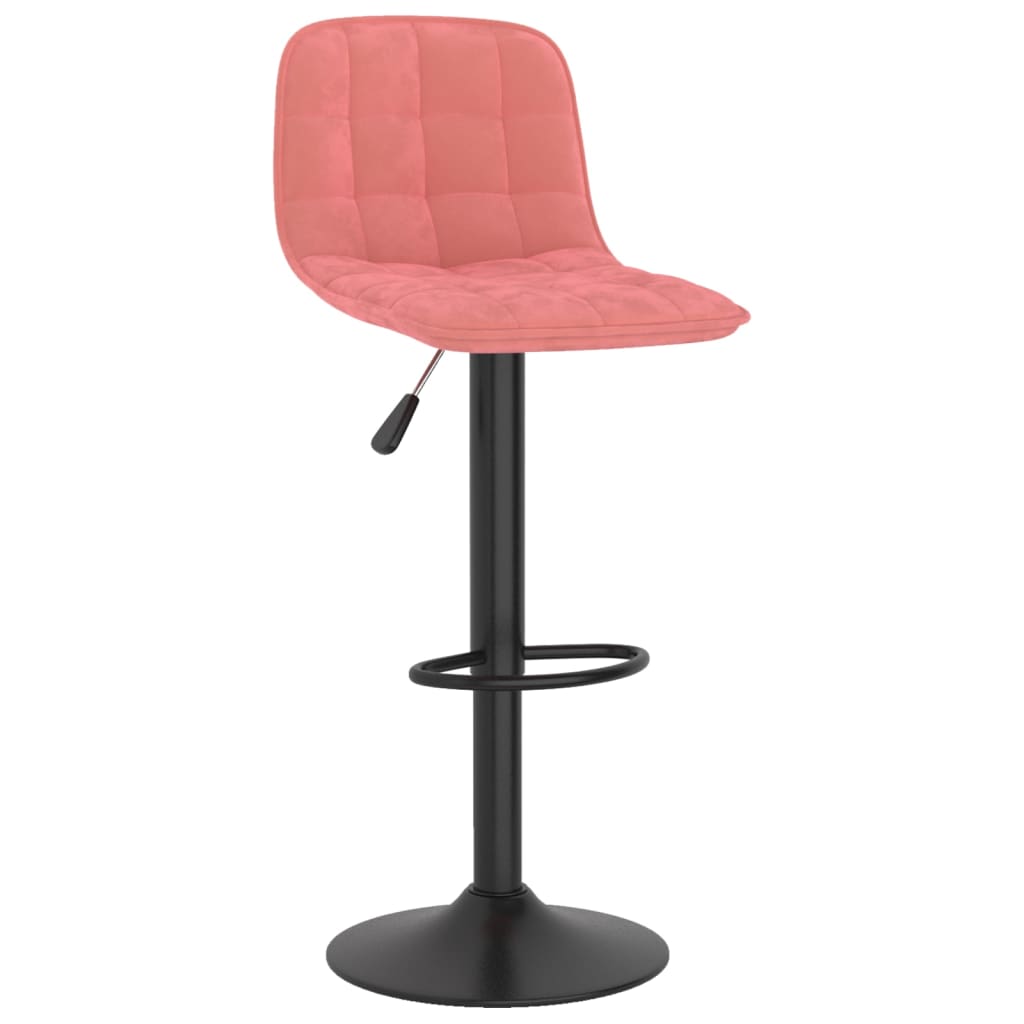 Barhocker 2 Stk. Hellgrün Samt