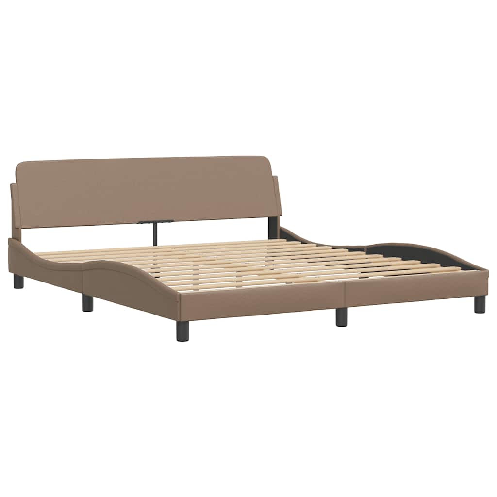 Bettgestell "Dover" Schwarz 80x200 cm Kunstleder