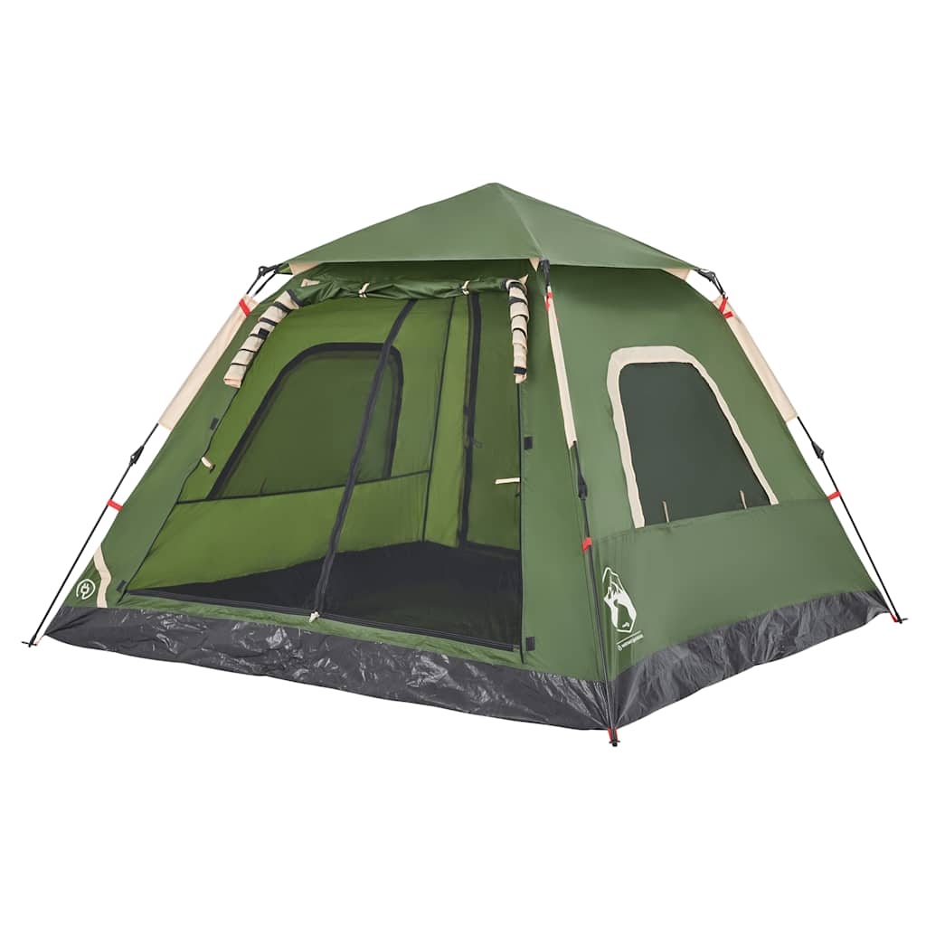 Kuppel-Campingzelt 4 Personen Grün Quick Release
