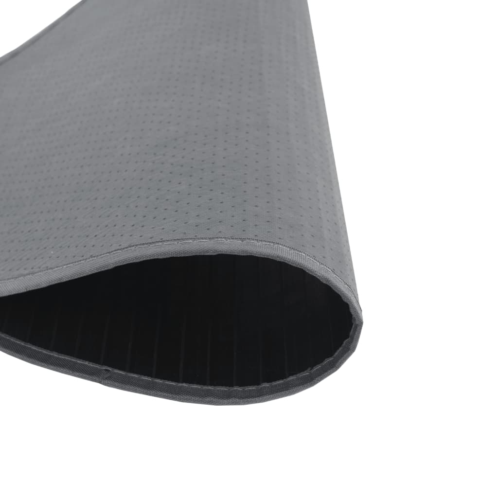 Teppich Rund Schwarz 60 cm Bambus