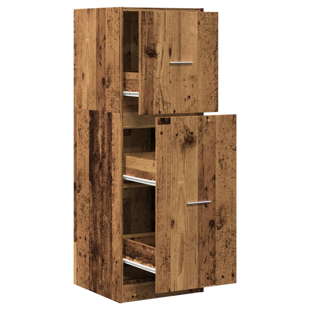 Apothekerschrank Weiß 30 x 41 x 174,5 cm Holzwerkstoff