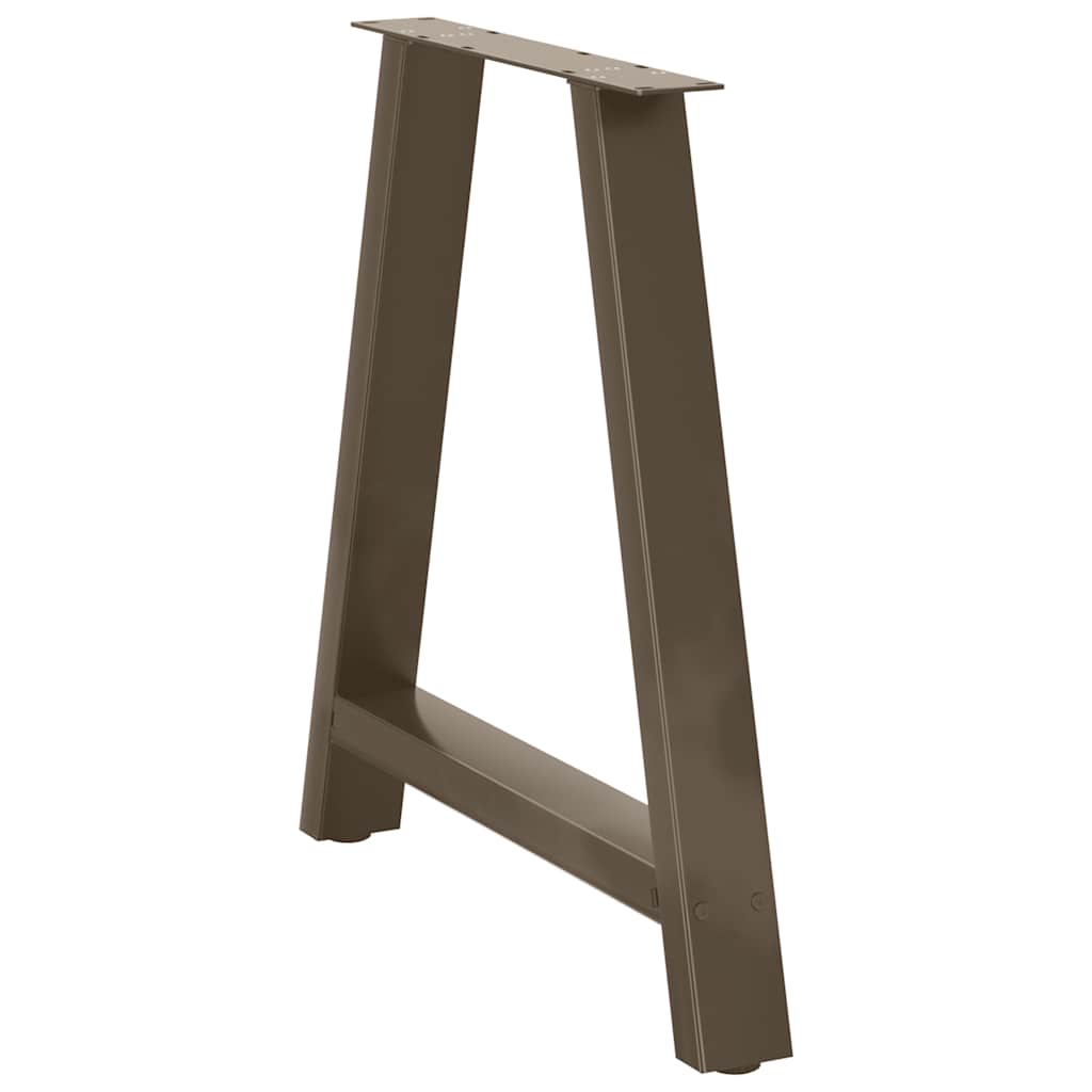 Couchtischbeine A-Form 2 Stk. 30x(30-31) cm Stahl
