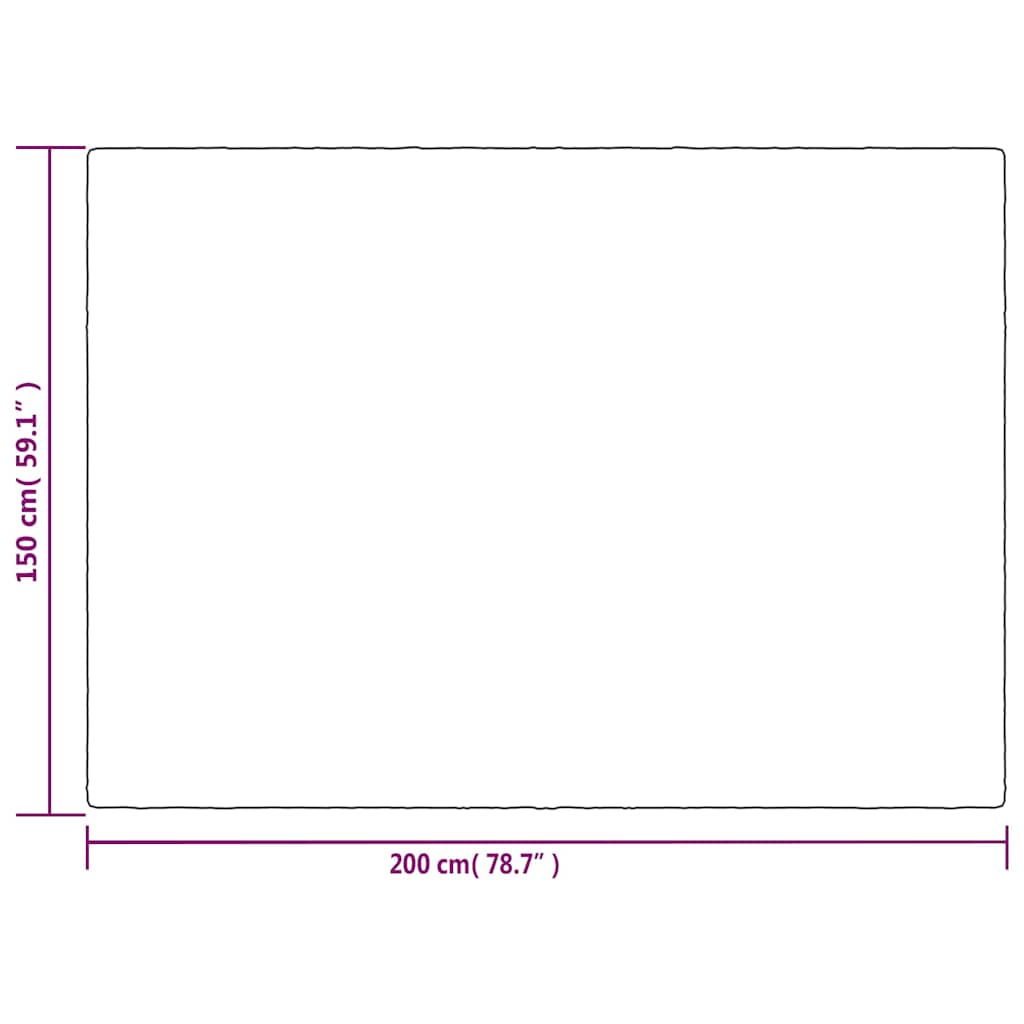 Gewichtsdecke mit Bezug Grau 122x183 cm 9 kg Stoff