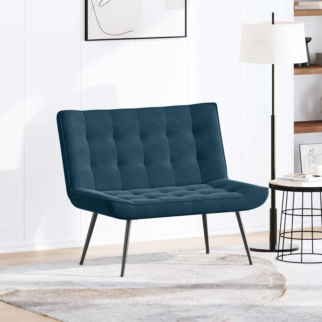 Sitzbank Hellgrau 110x74x84 cm Samt
