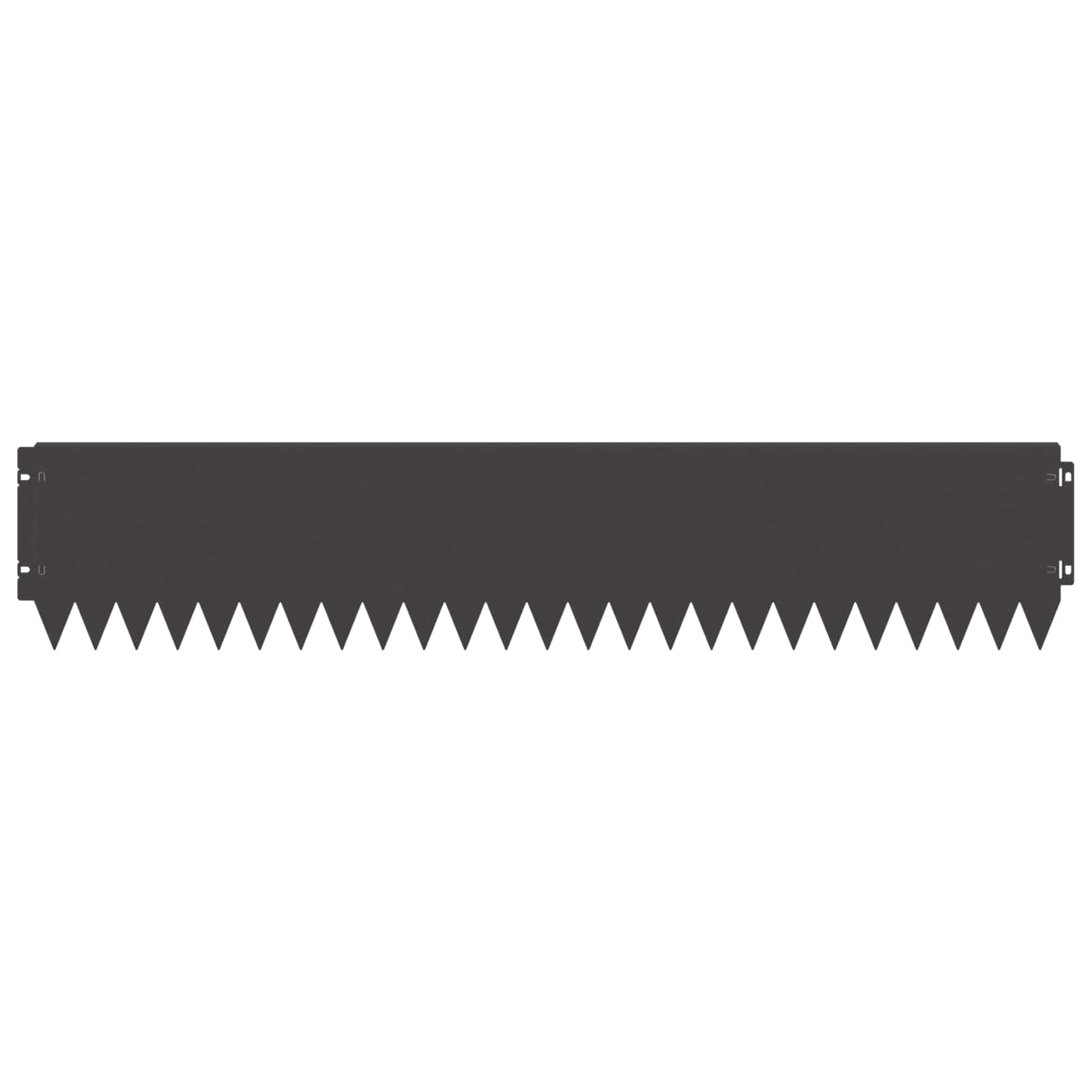 Raseneinfassung 10 pcs 103 x 10 cm Stahl Schwarz