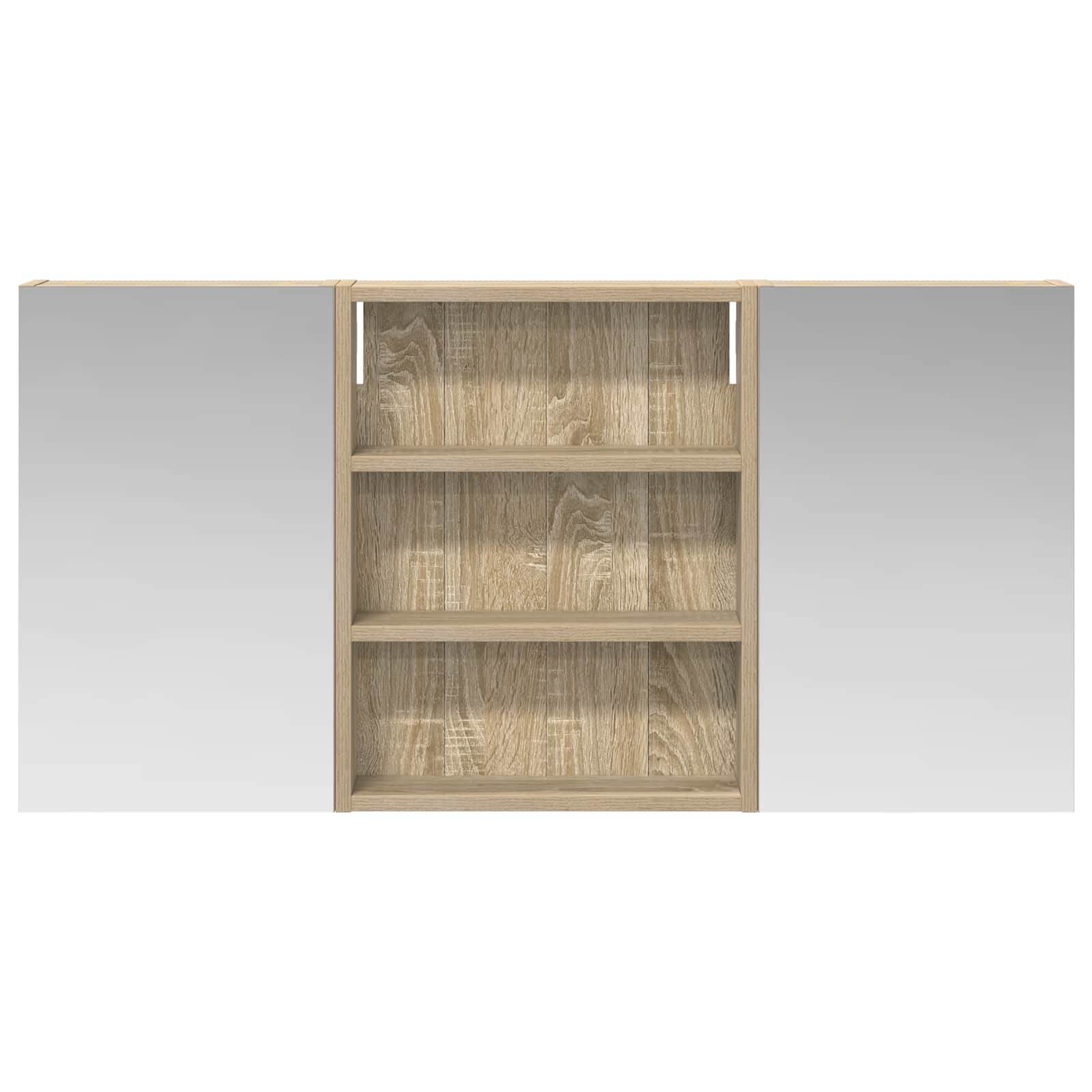 Badezimmerschrank-Set 3 pcs 80 x 10,5 x 50 cm Holzwerkstoff