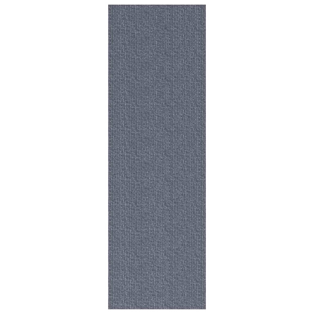 Teppichläufer Grau 80 x 150 cm Stoff