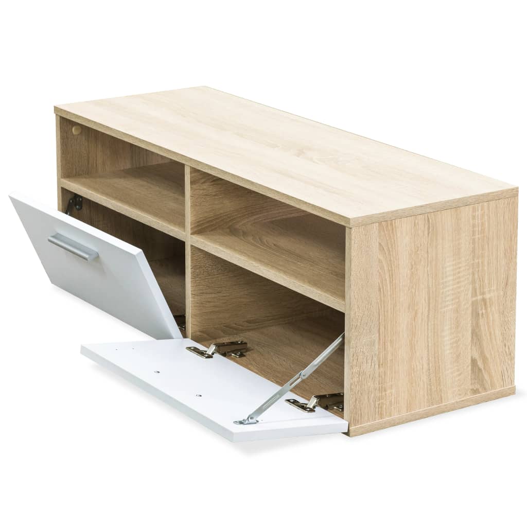 2 Stk. TV-Schränke Holzwerkstoff 95x35x36 cm Eiche