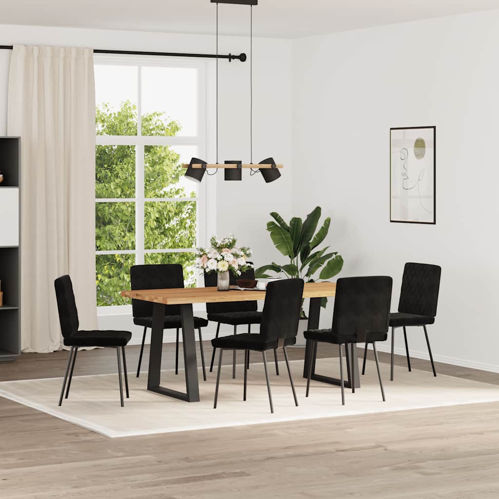 Esszimmerstühle 4 Stk. Creme Samt