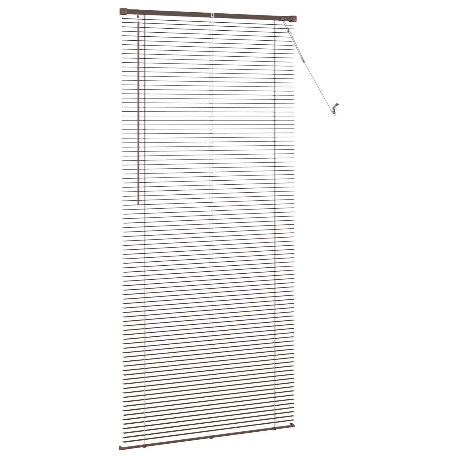 Jalousie Silber Grau 150 x 40 cm 25 mm PVC