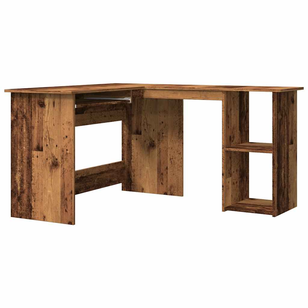 Eckschreibtisch in L-Form Weiß 120x140x75 cm Holzwerkstoff