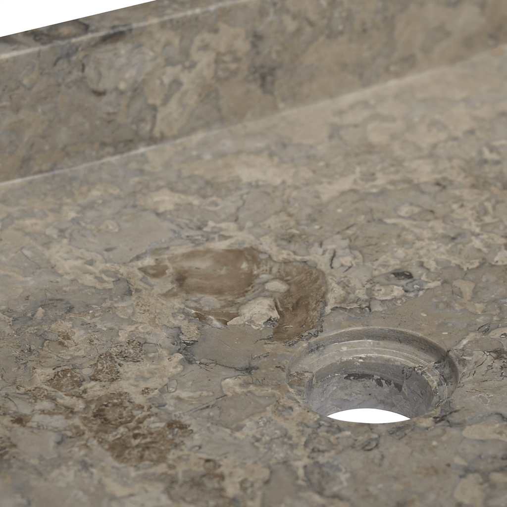 Waschbecken Creme 40x40x10 cm Marmor