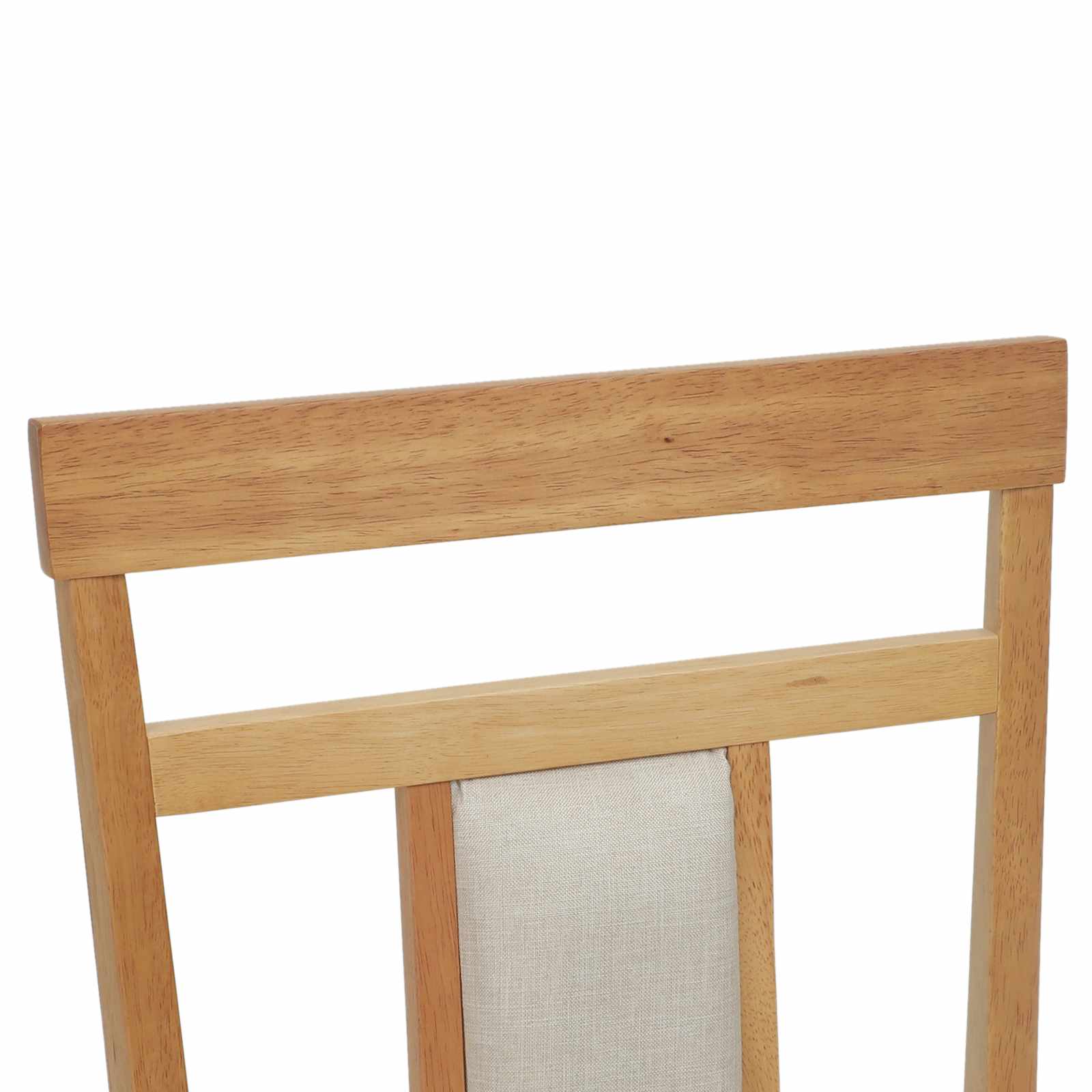 Esszimmerstuhl 2 pcs Hellbraun und hell Massives Gummiholz