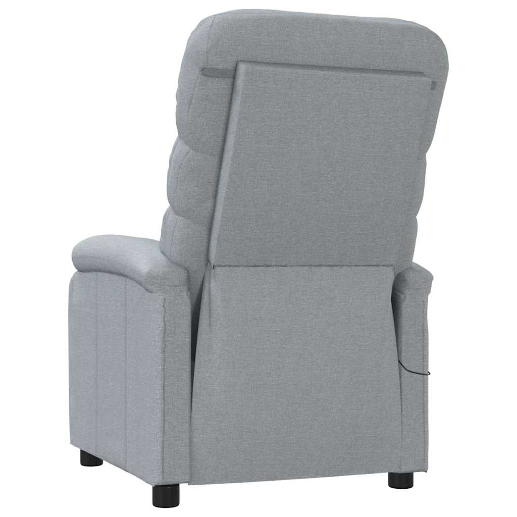 Massagesessel Dunkelgrau Stoff