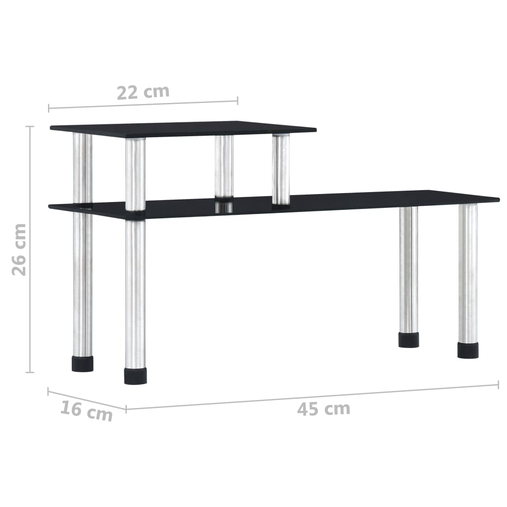 Küchenregal Transparent 45×16×26 cm Hartglas