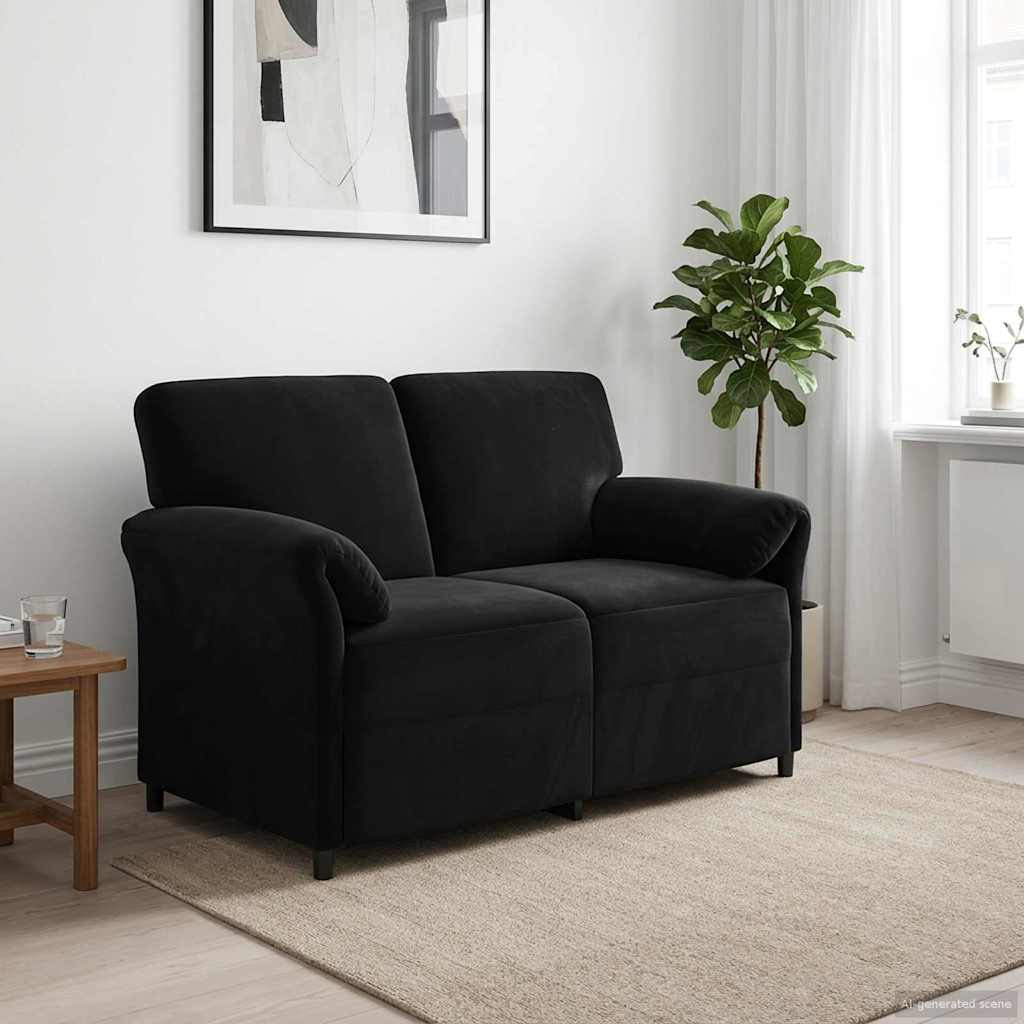 1-Sitzer Sofa Hellgrau 88 x 83 x 95 cm Samt