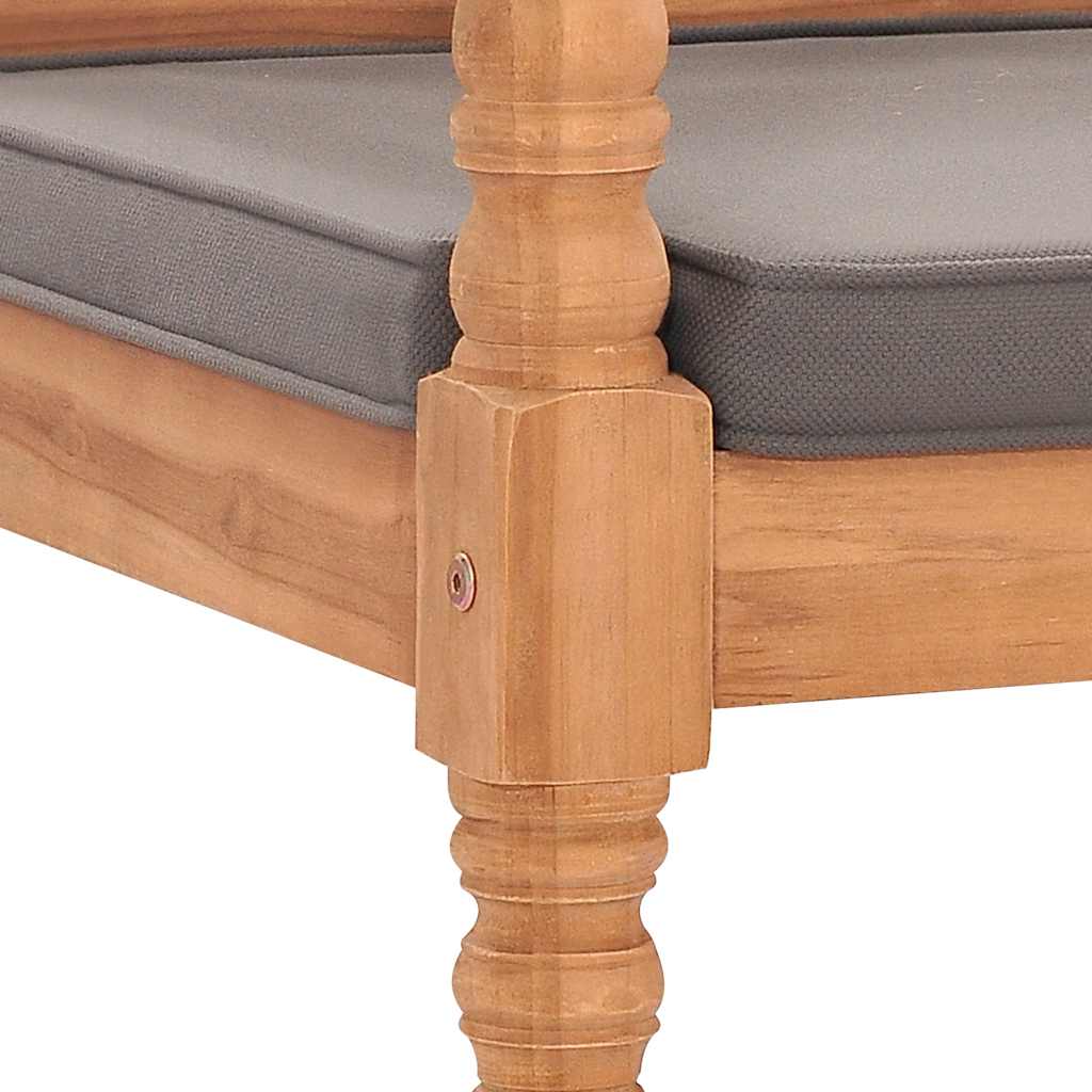 Batavia-Sitzbank 150 cm Massivholz Teak