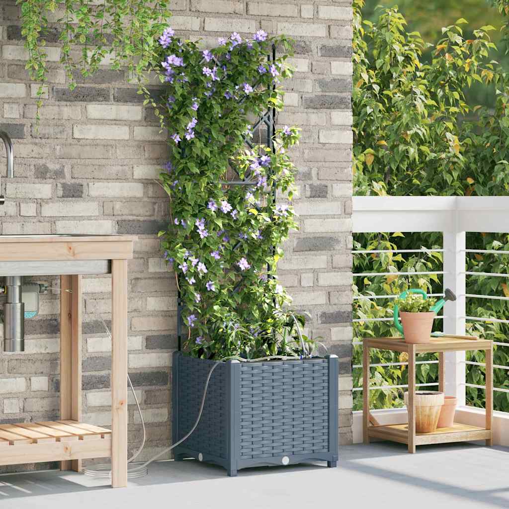 Garten-Pflanzgefäß 4 Stk. Braun 160 x 40 x 22 cm PP