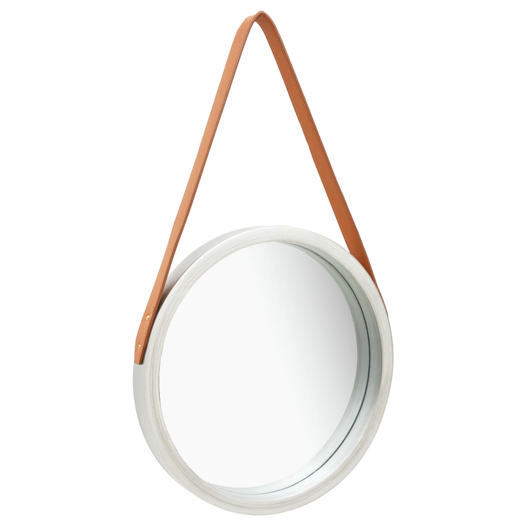 Wandspiegel mit Riemen 60 cm Golden