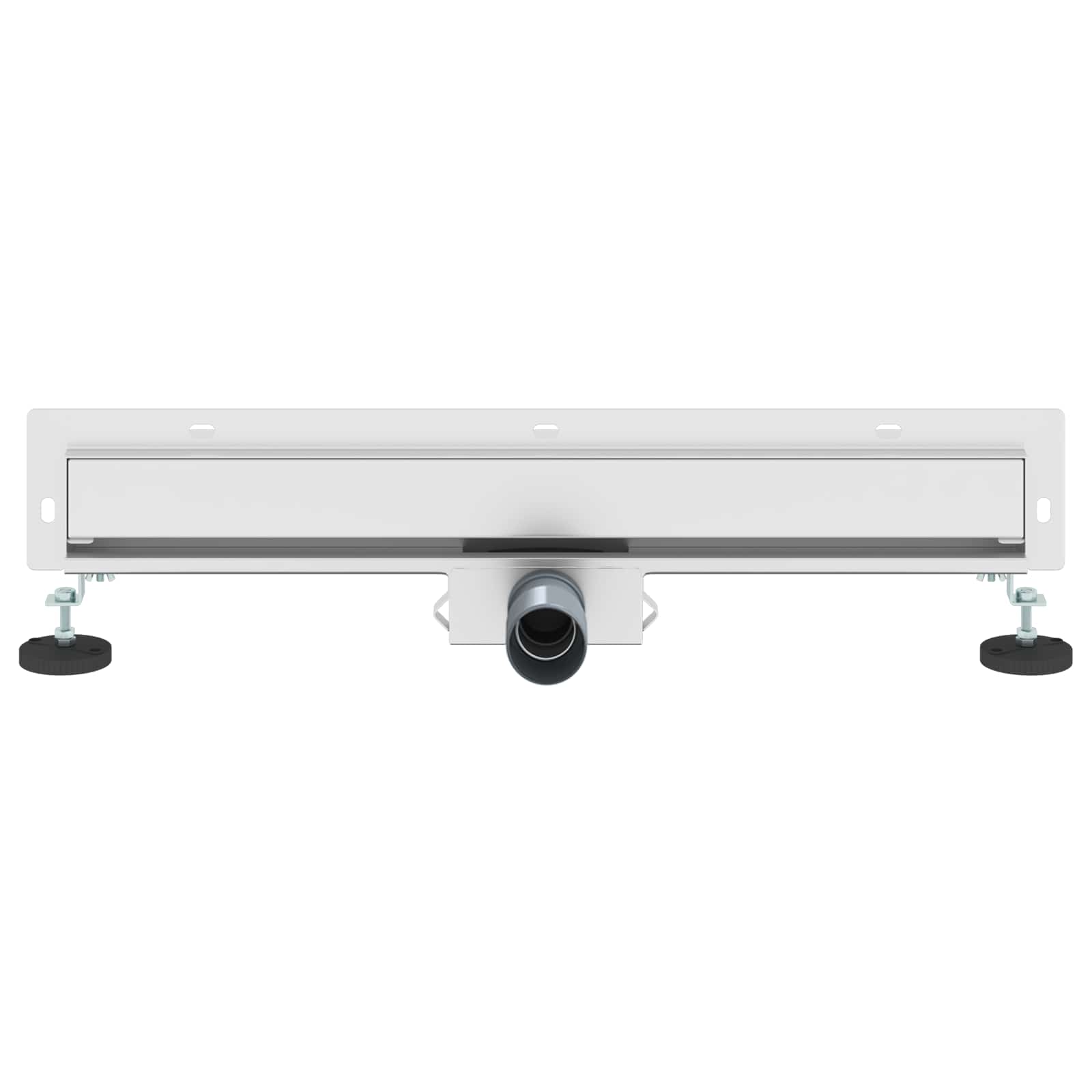Wandmontierter Duschablauf Silber 50 cm Edelstahl 304