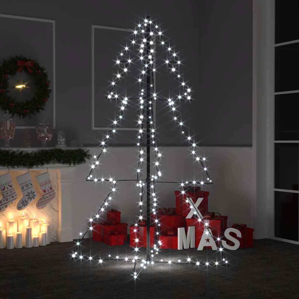 Weihnachtsbaum in Kegelform 160 LEDs Indoor & Outdoor 78x120 cm